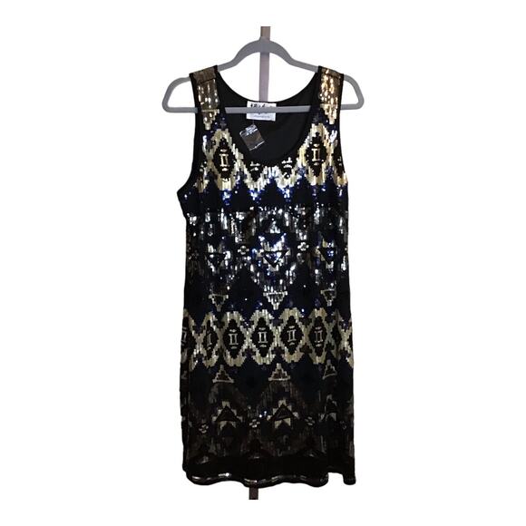 Talk of the Walk Sequin  Evening  Tank Sleeveless  Stretch Dress NWT Sz. XL - Picture 5 of 11